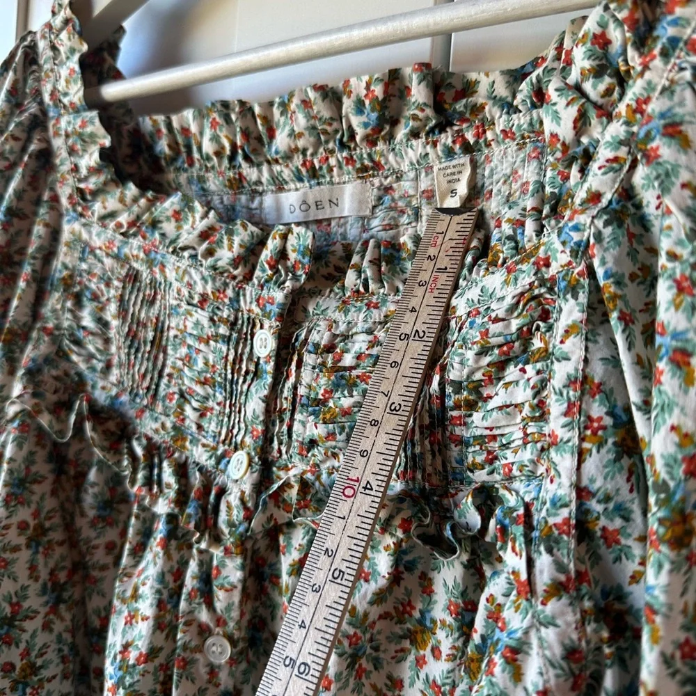 Doen Claudette Top in Creme Fleurs D’Avignon - Picture 5 of 8